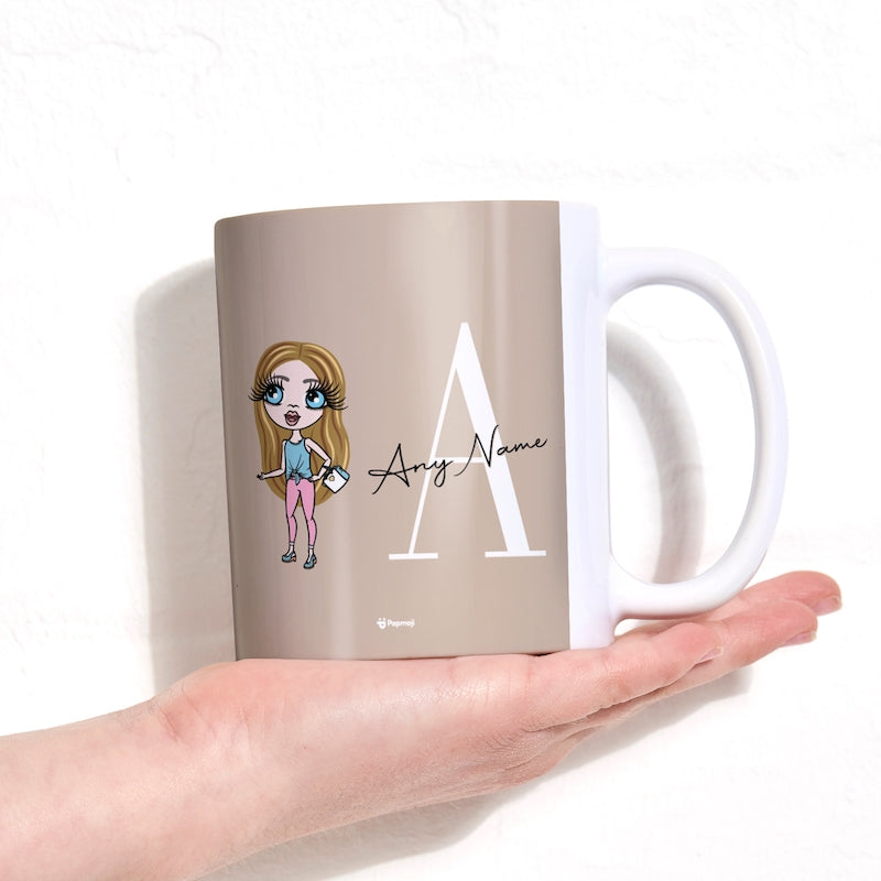 Girls Personalized The LUX Collection Initial Nude Mug