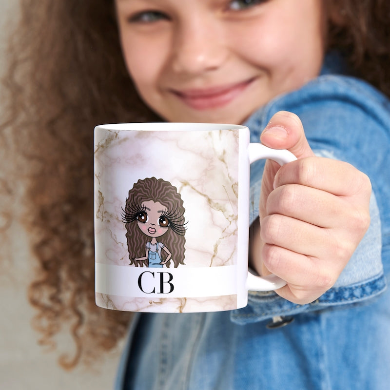 ClaireaBella Girls The LUX Collection Pink Marble Mug - Image 3