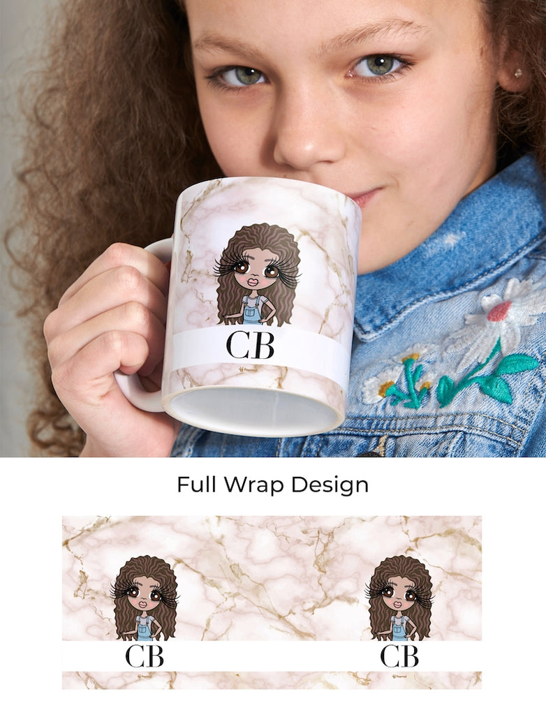 ClaireaBella Girls The LUX Collection Pink Marble Mug - Image 4