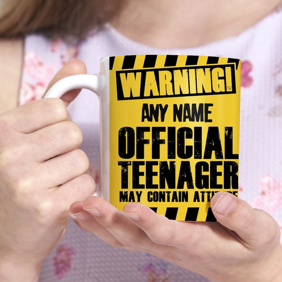 Girls Personalized Official Teenager Birthday Mug
