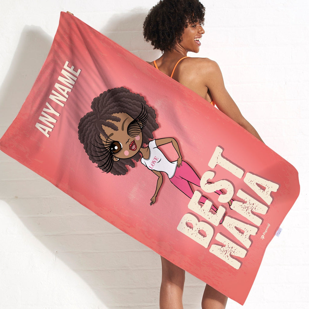 Womens Personalized Best Nana Beach Towel
