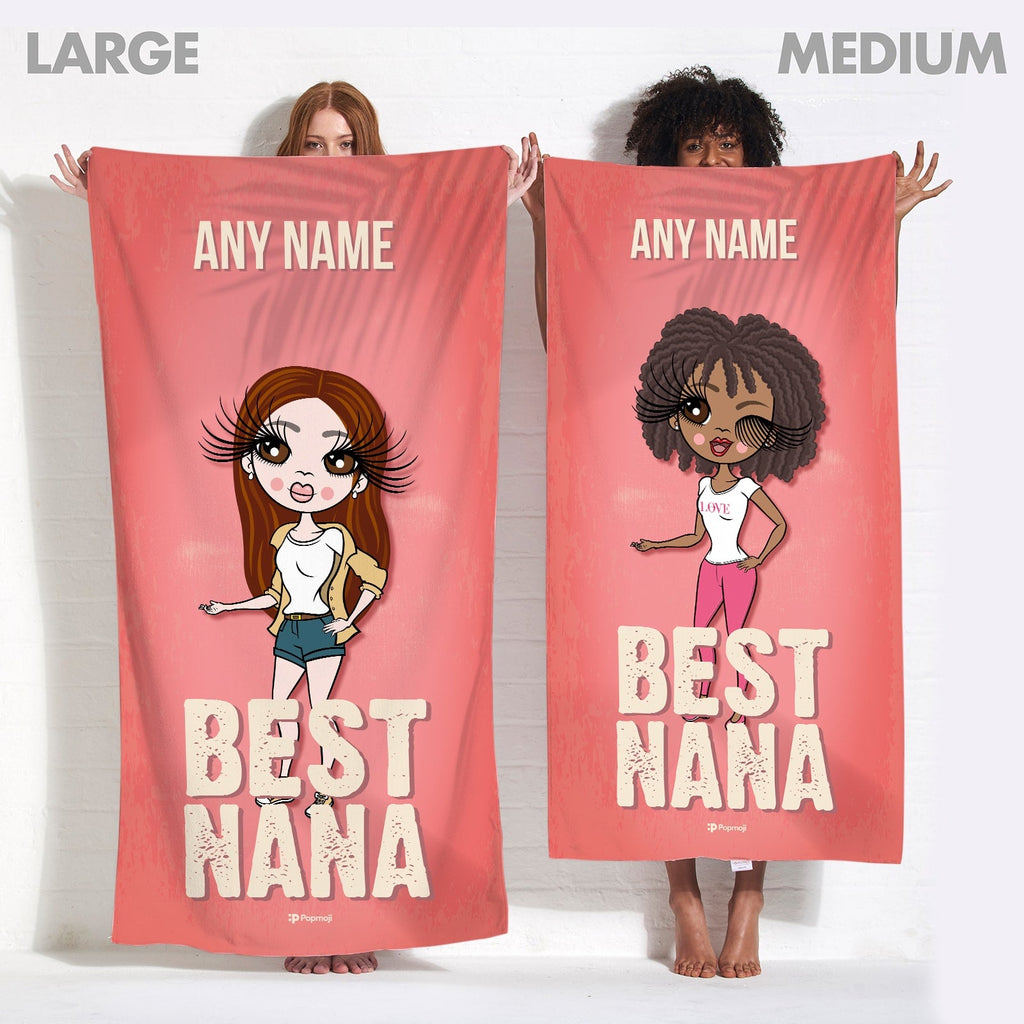 Womens Personalized Best Nana Beach Towel