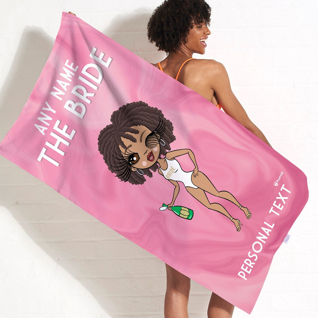 Womens Personalized The Bride Beach Towel