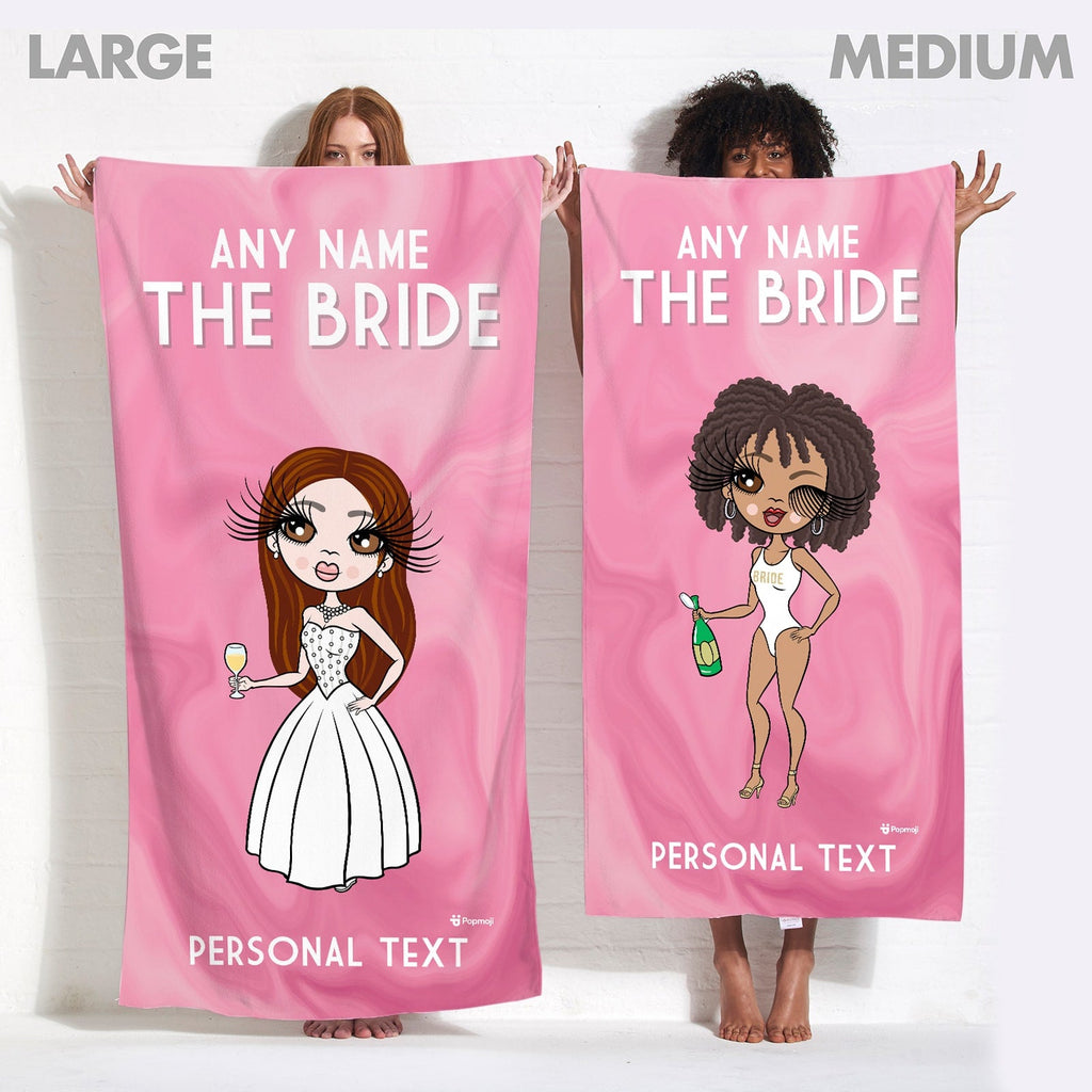 Womens Personalized The Bride Beach Towel
