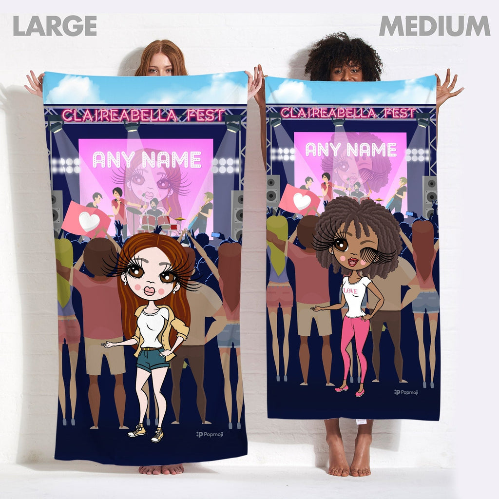 Womens Personalized Party Fest Beach Towel