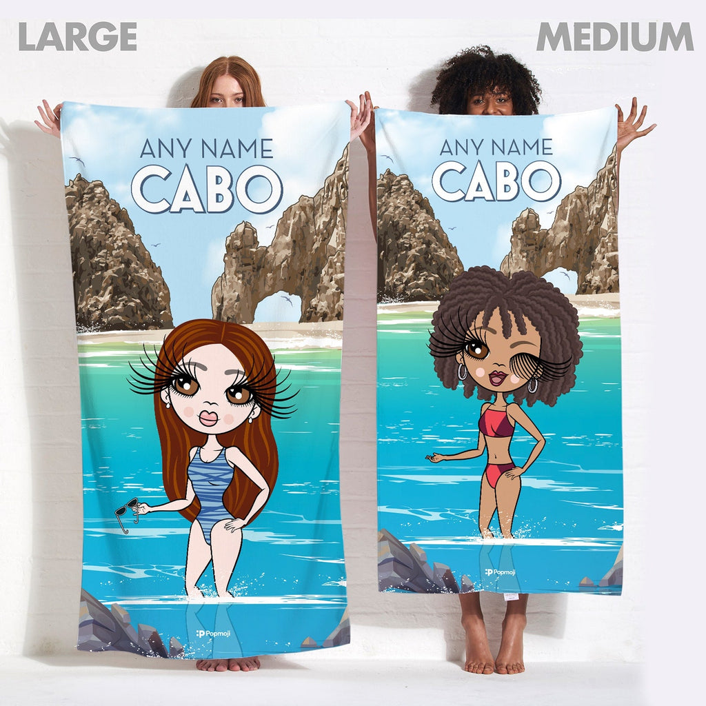 Womens Personalized Cabo Beach Towel