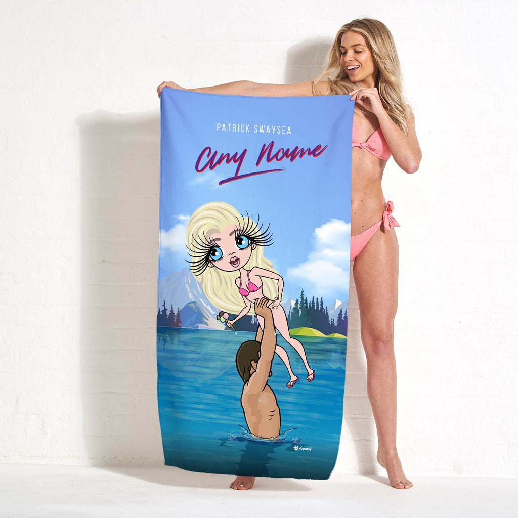 Womens Personalized Filthy Dancing Beach Towel