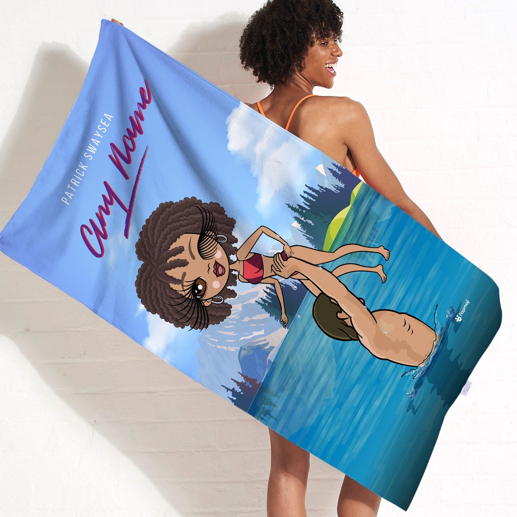 Womens Personalized Filthy Dancing Beach Towel
