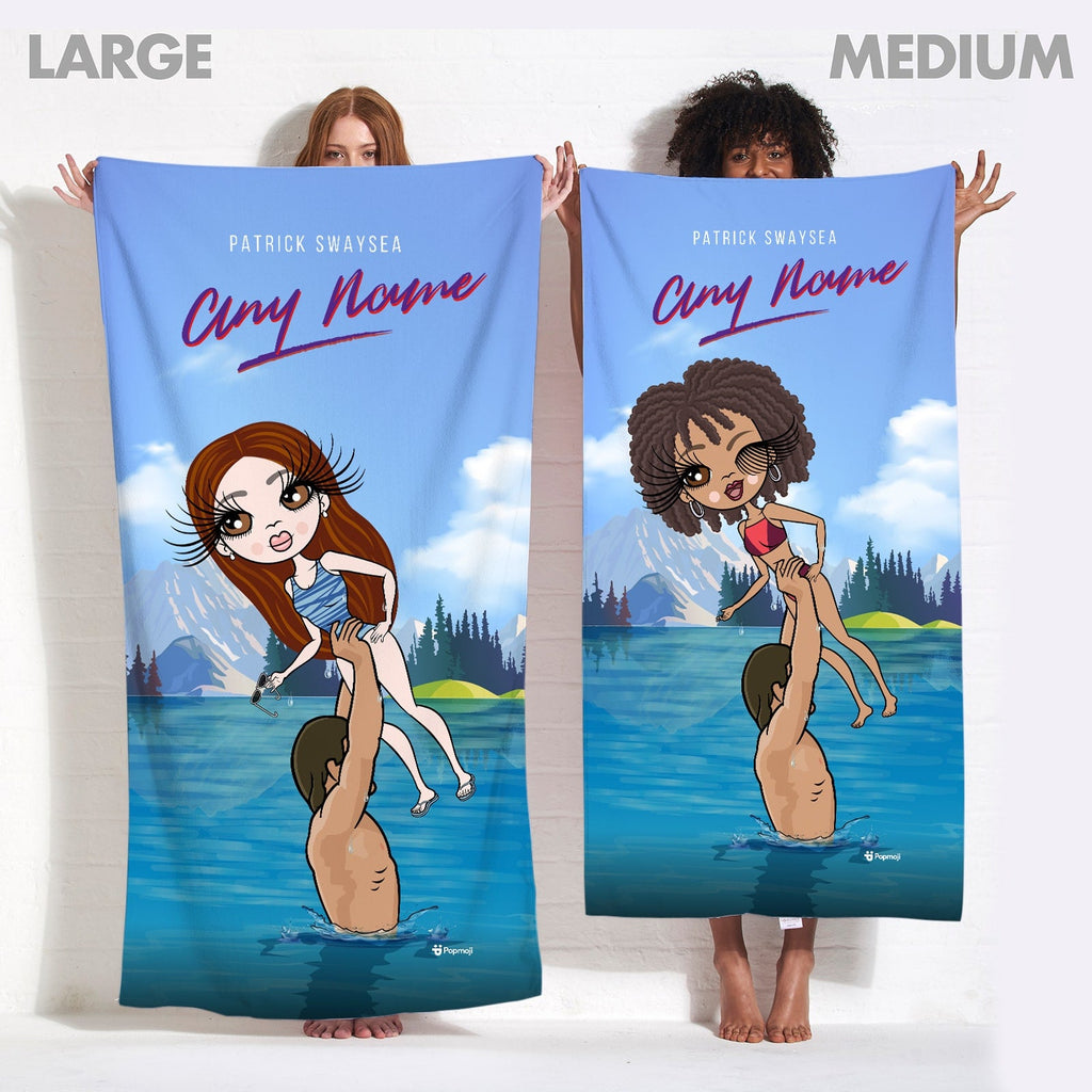 Womens Personalized Filthy Dancing Beach Towel