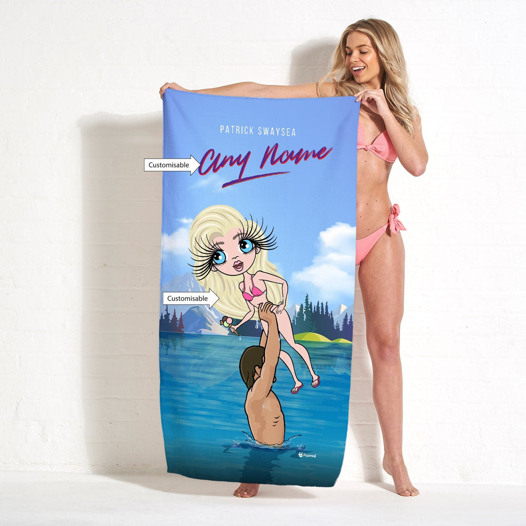 Womens Personalized Filthy Dancing Beach Towel