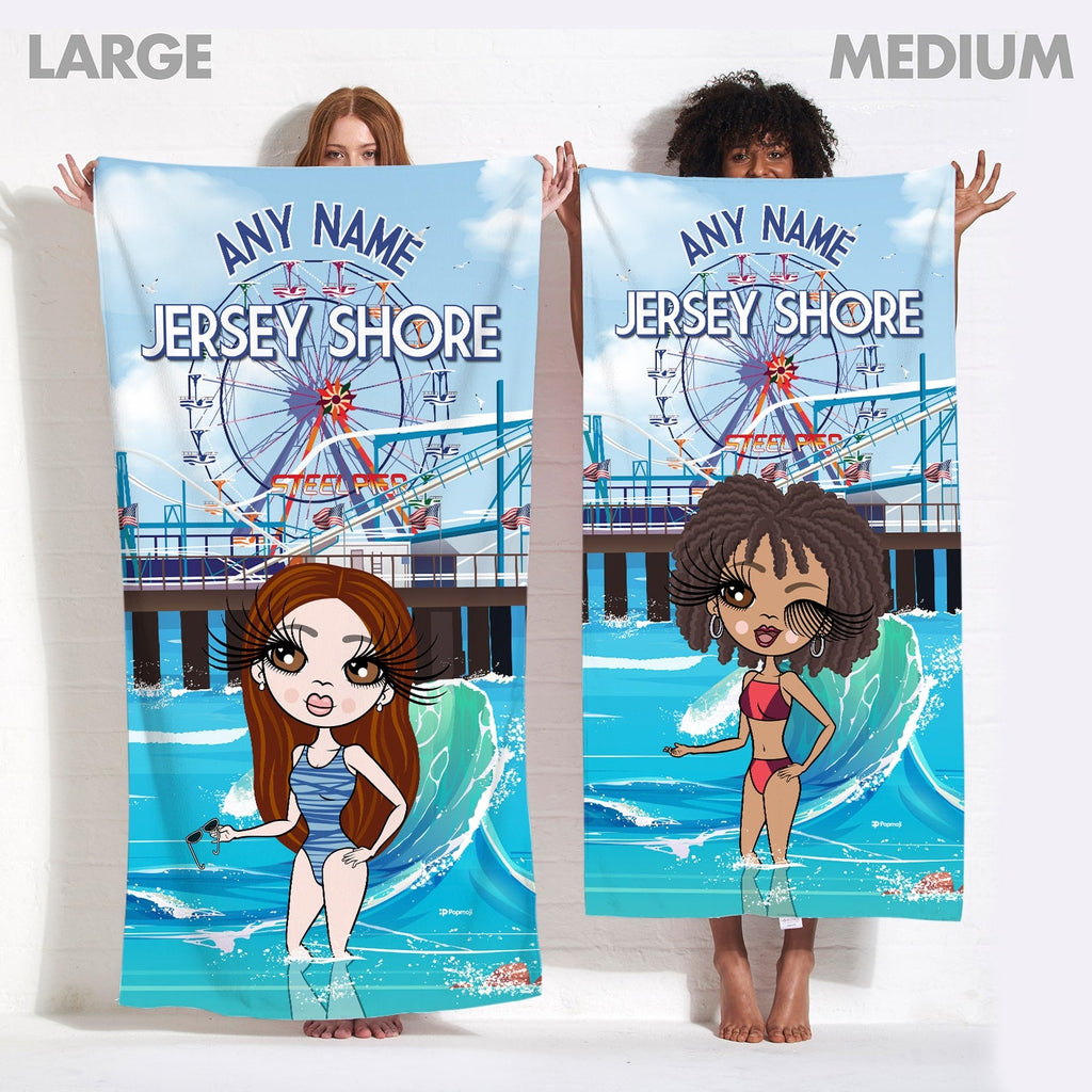 Womens Personalized Jersey Shore Beach Towel