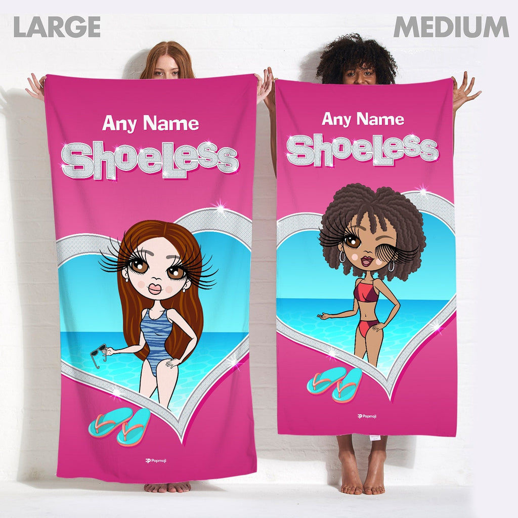 Womens Personalized Shoeless Beach Towel