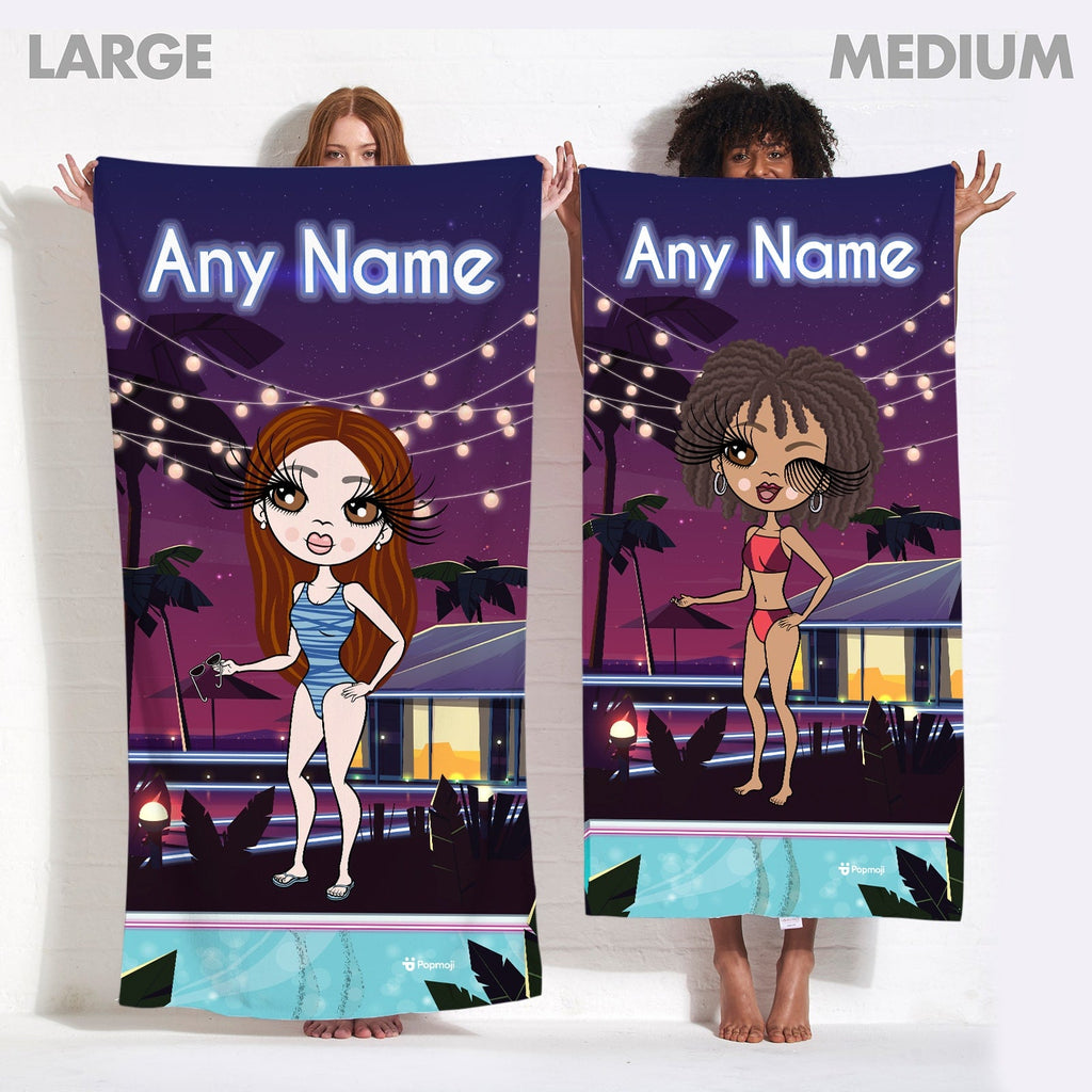 Womens Personalized Villa Of Love Beach Towel