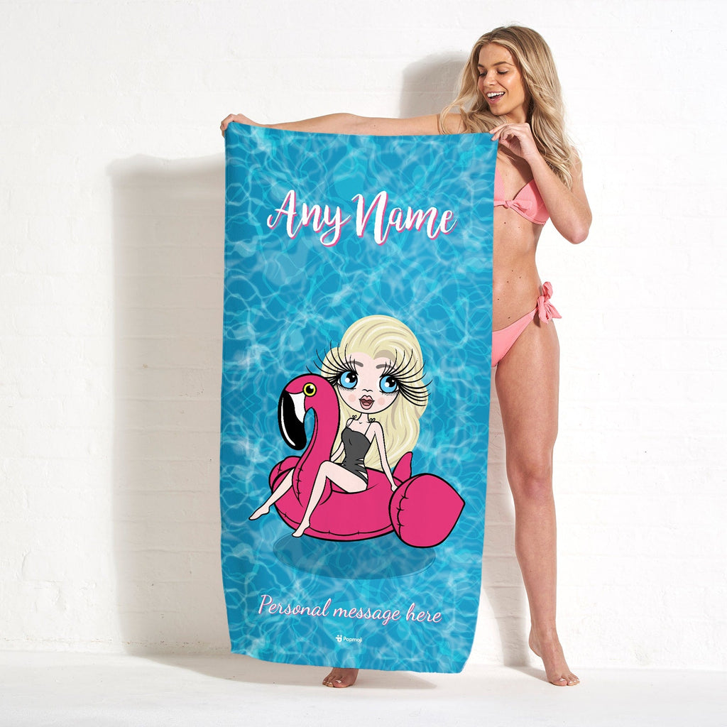Womens Personalized Pool Side Beach Towel