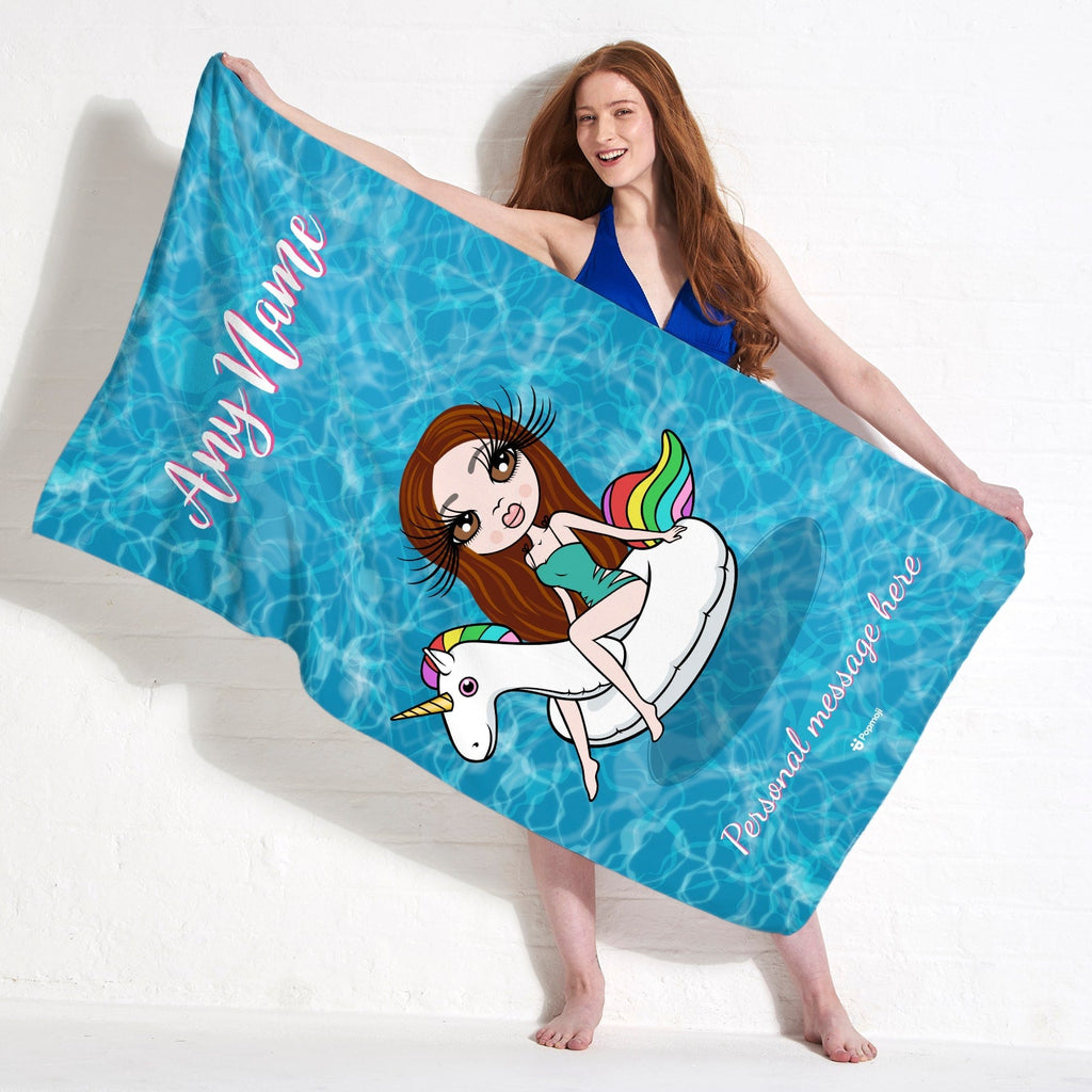 Womens Personalized Pool Side Beach Towel