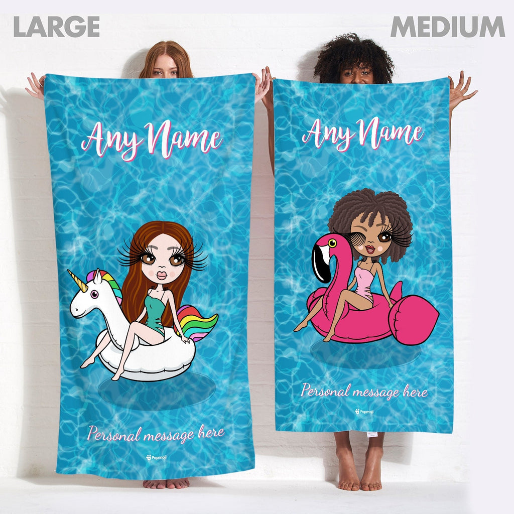 Womens Personalized Pool Side Beach Towel