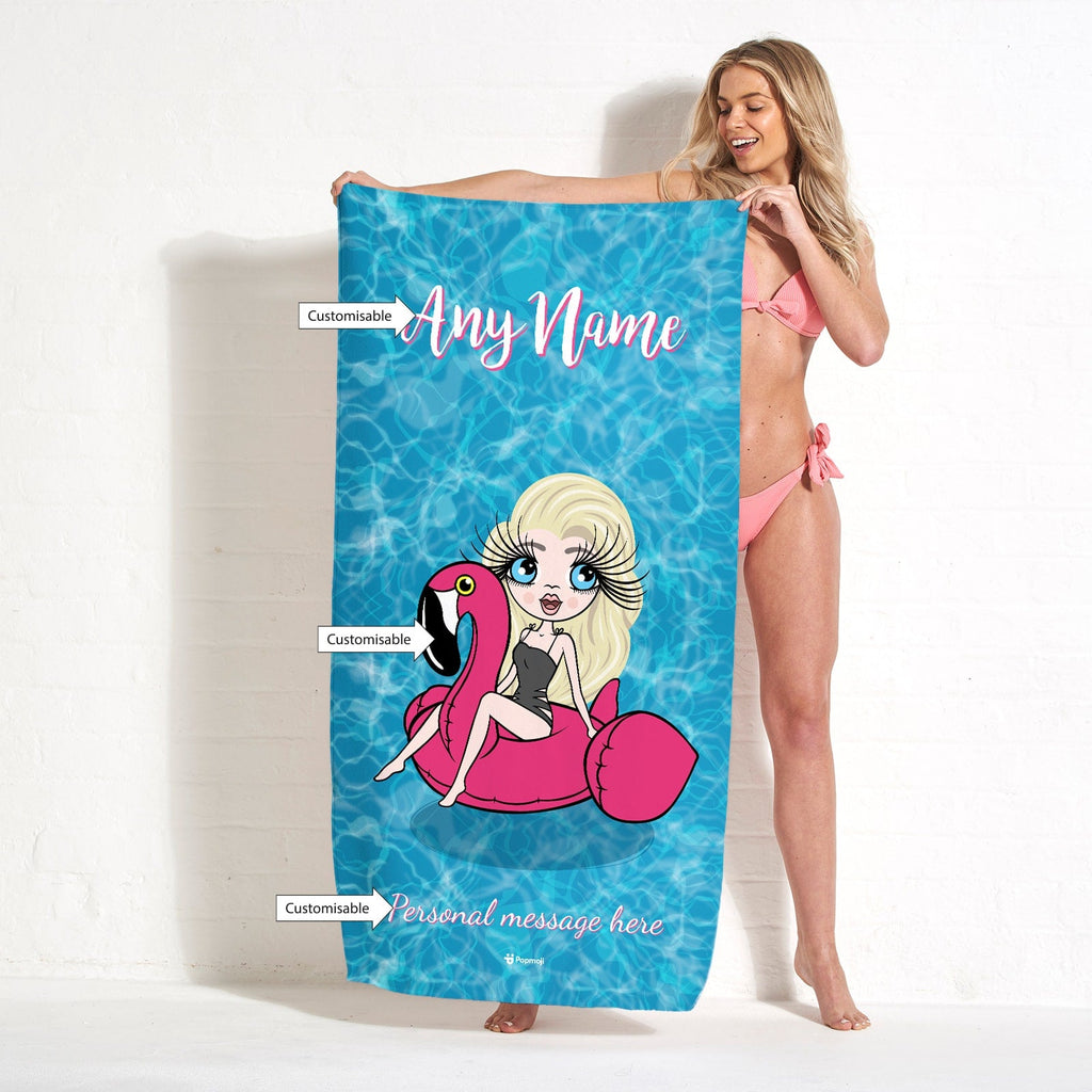 Womens Personalized Pool Side Beach Towel