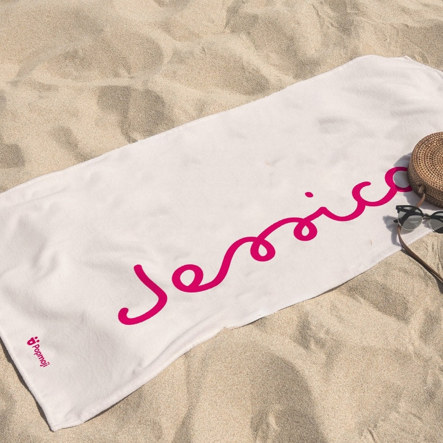 Personalized Name Island Of Love Beach Towel - Image 4
