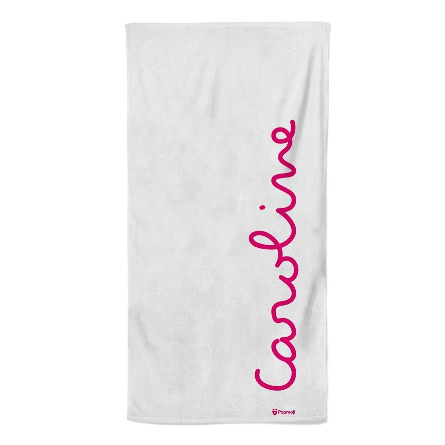 Personalized Name Island Of Love Beach Towel - Image 2