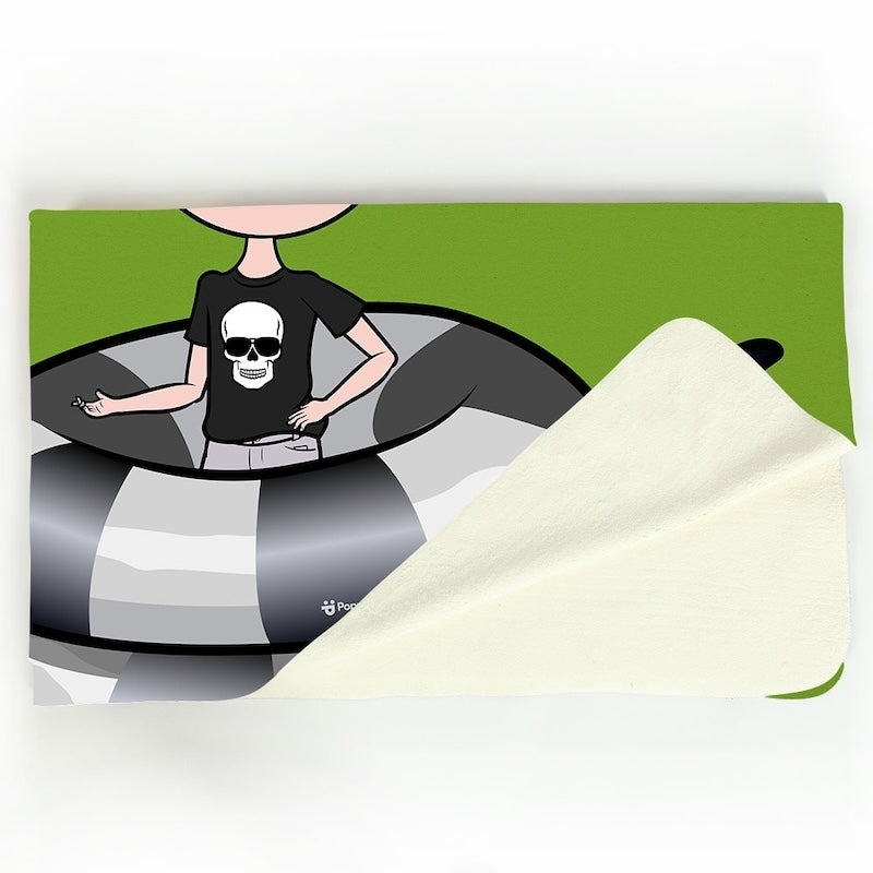 Boys Sinister Striped Snake Fleece Blanket - Image 2