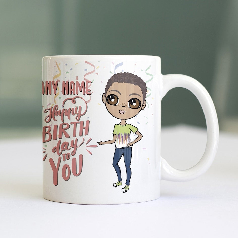 Jnr Boys Personalized Happy Birthday Mug - Image 3