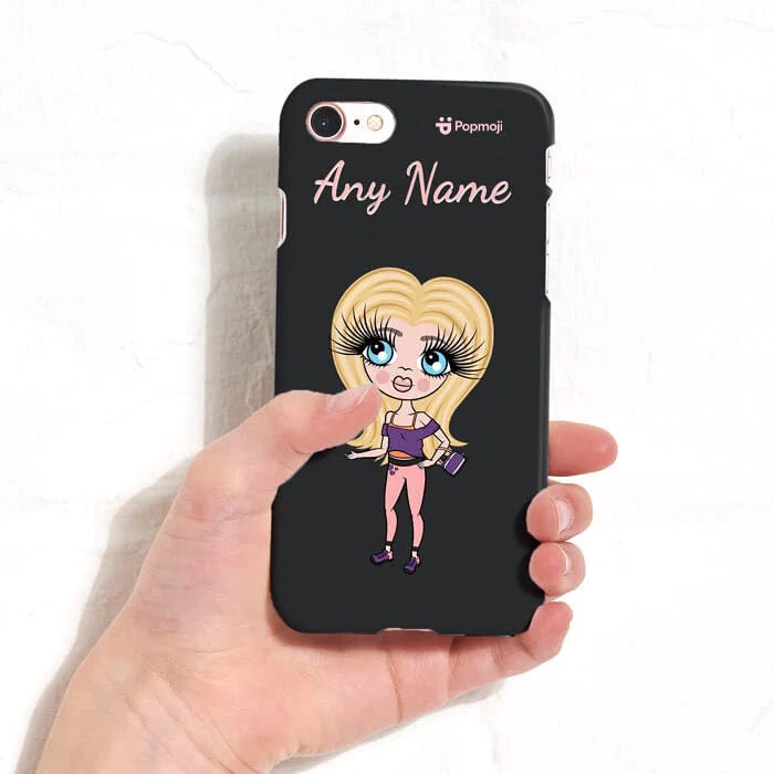 Girls Personalized Black Phone Case
