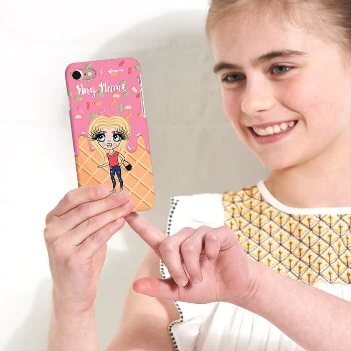 Girls Personalized Ice Lolly Phone Case