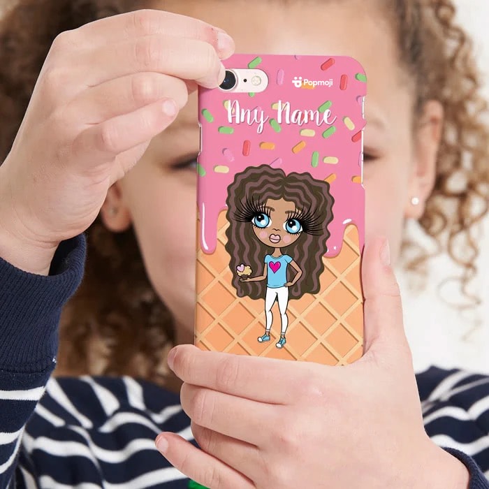 Girls Personalized Ice Lolly Phone Case