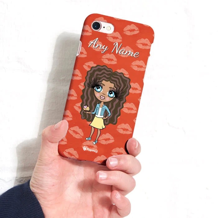 Girls Personalized Lip Print Phone Case