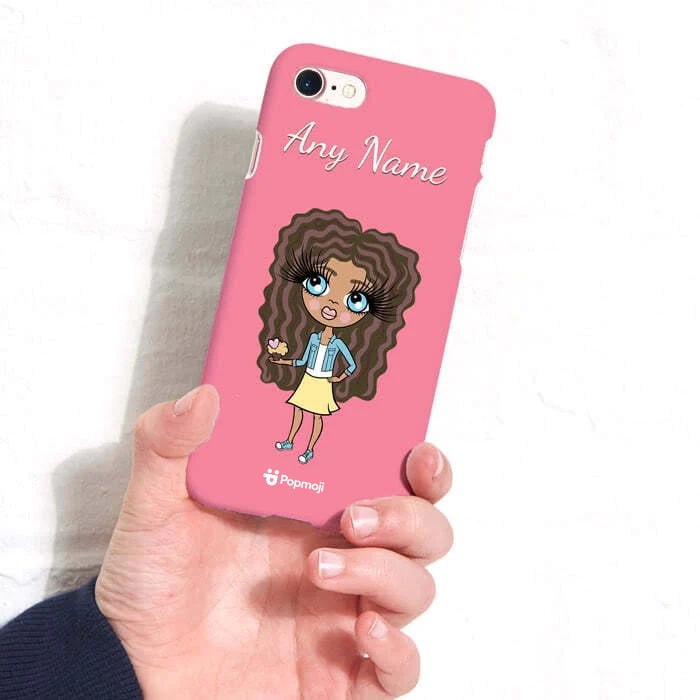 Girls Personalized Pink Phone Case - Main Image