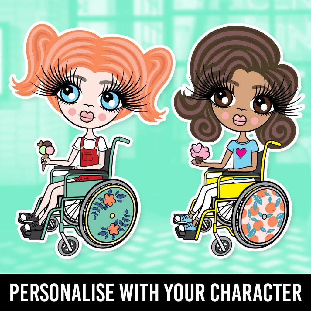 Girls Personalized Wheelchair Glitter Effect Phone Case