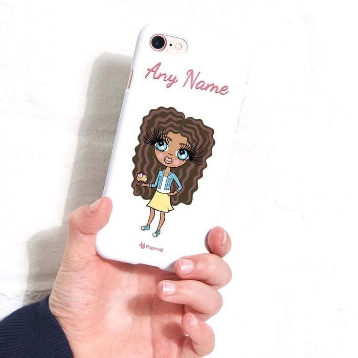 Girls Personalized White Phone Case