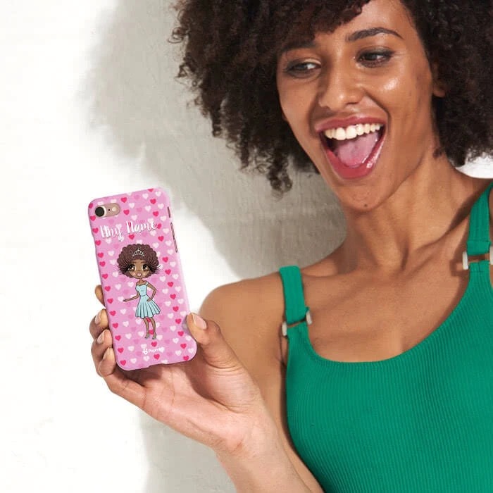 Womens Personalized Hearts Phone Case