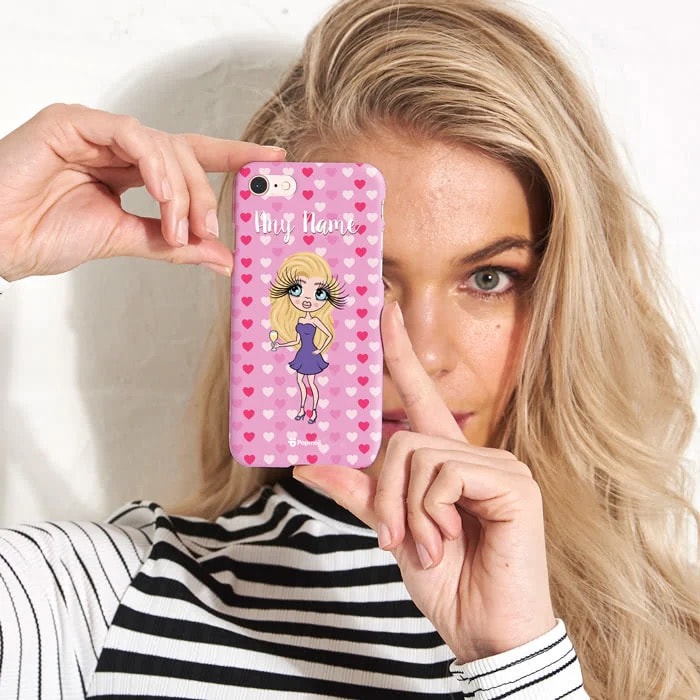 Womens Personalized Hearts Phone Case