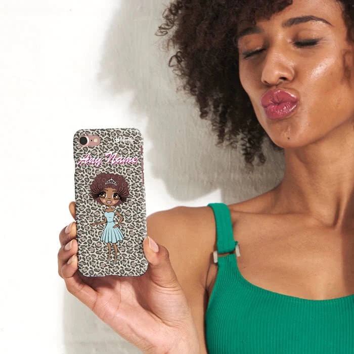 Womens Personalized Leopard Print Phone Case