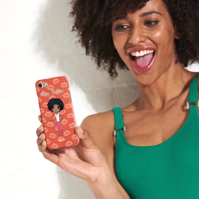 Womens Personalized Lip Print Phone Case