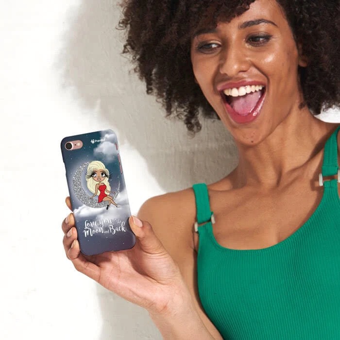 Womens Personalized Love You To The Moon Phone Case