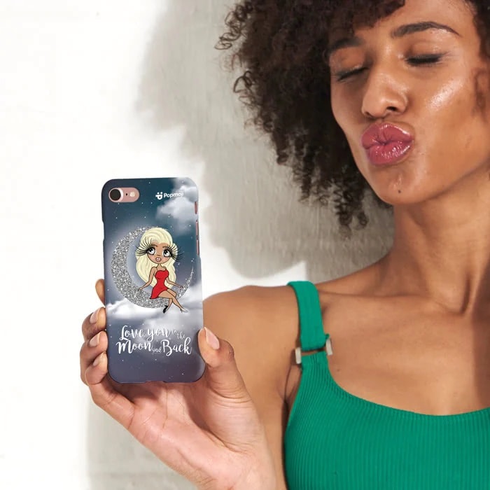 Womens Personalized Love You To The Moon Phone Case