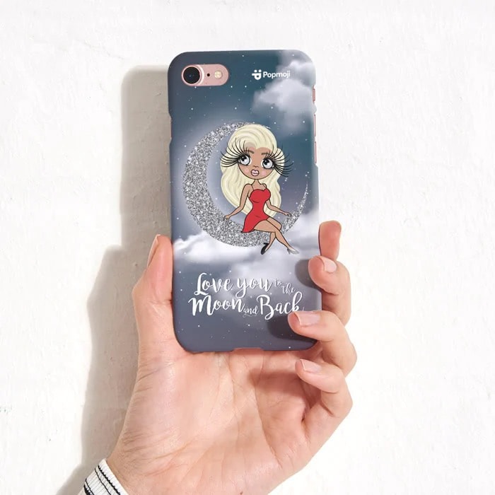 Womens Personalized Love You To The Moon Phone Case