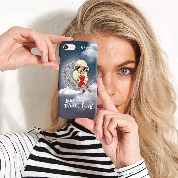 Womens Personalized Love You To The Moon Phone Case