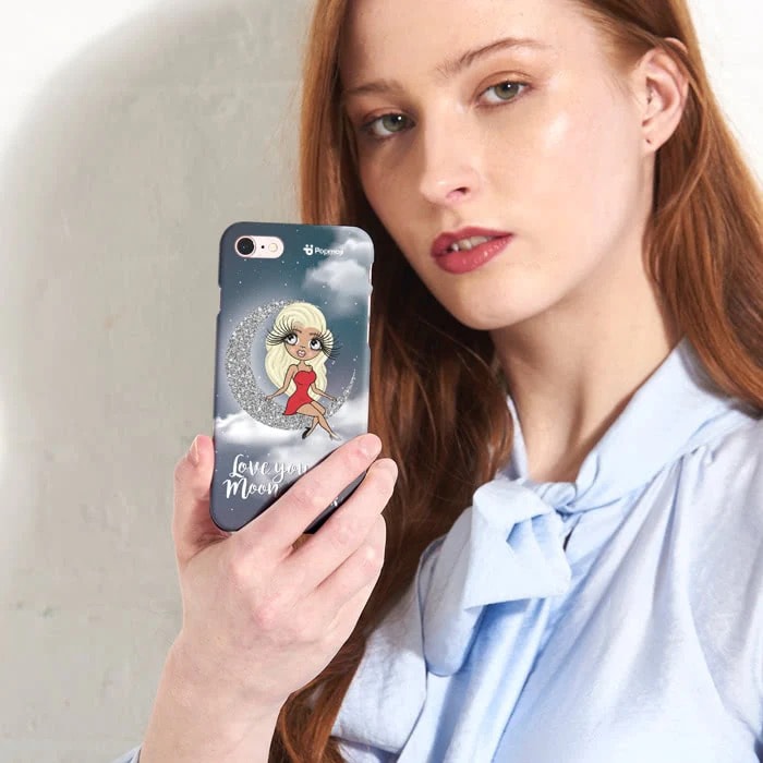 Womens Personalized Love You To The Moon Phone Case