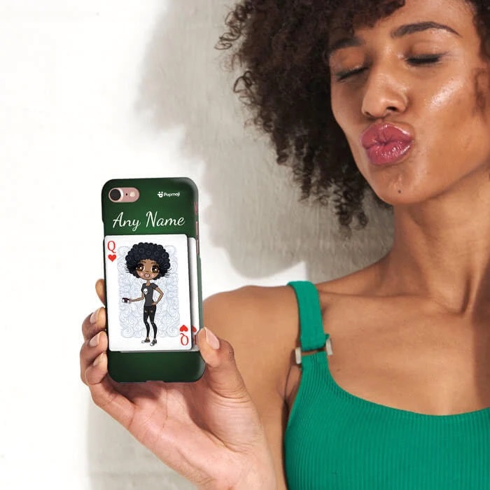 Womens Personalized Queen Of Hearts Phone Case  Popmoji.com