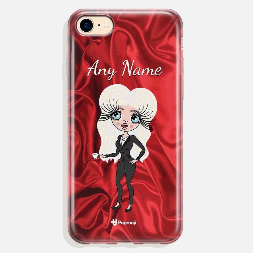 Womens Personalized Silky Satin Effect Phone Case