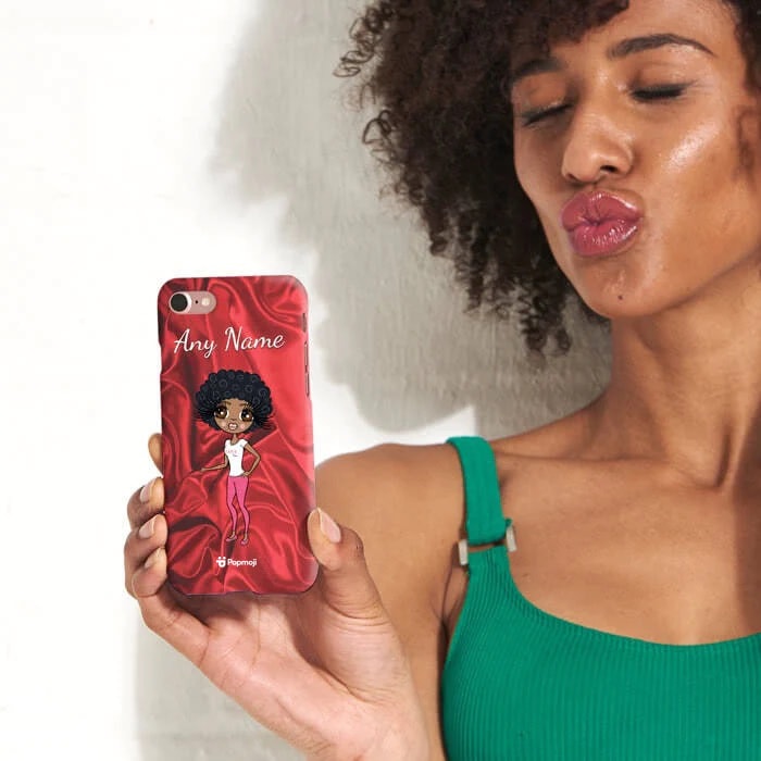 Womens Personalized Silky Satin Effect Phone Case