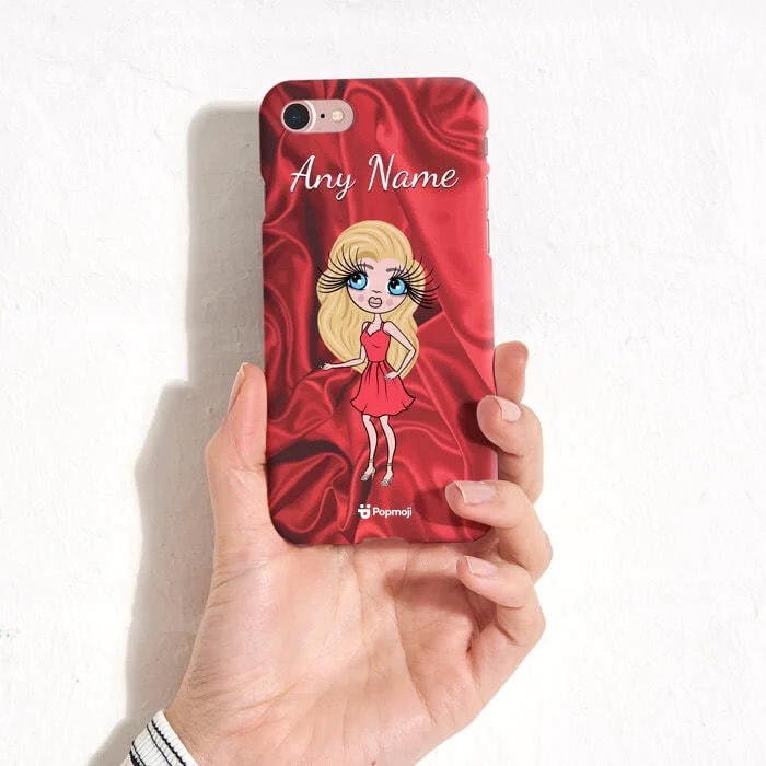 Womens Personalized Silky Satin Effect Phone Case
