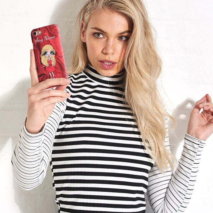 Womens Personalized Silky Satin Effect Phone Case