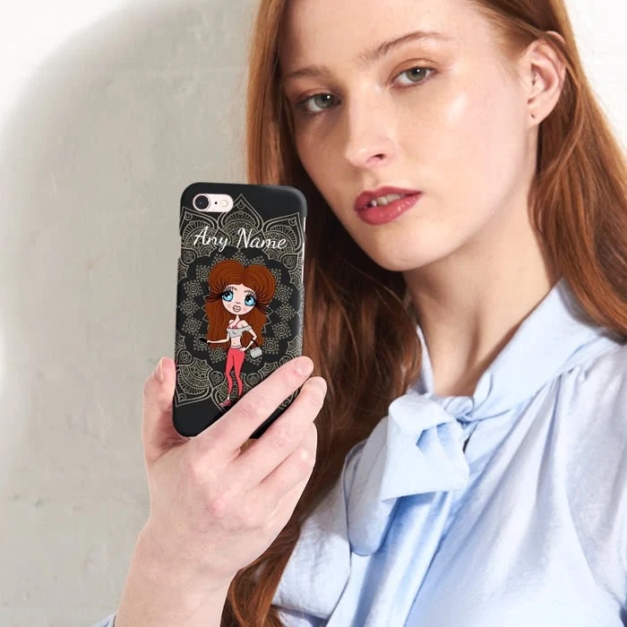 Womens Personalized Vintage Lace Phone Case