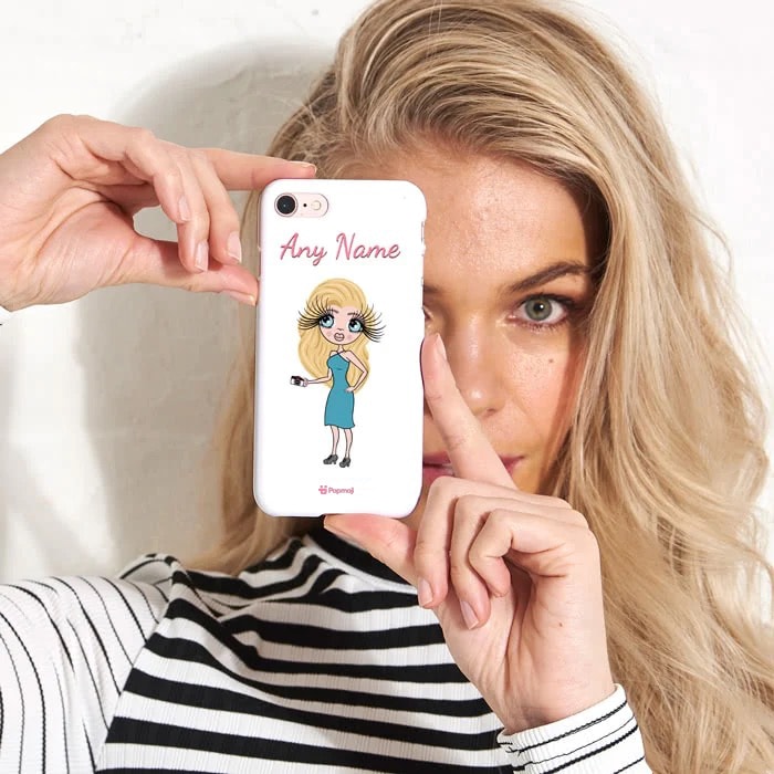 Womens Personalized White Phone Case