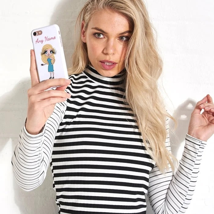 Womens Personalized White Phone Case