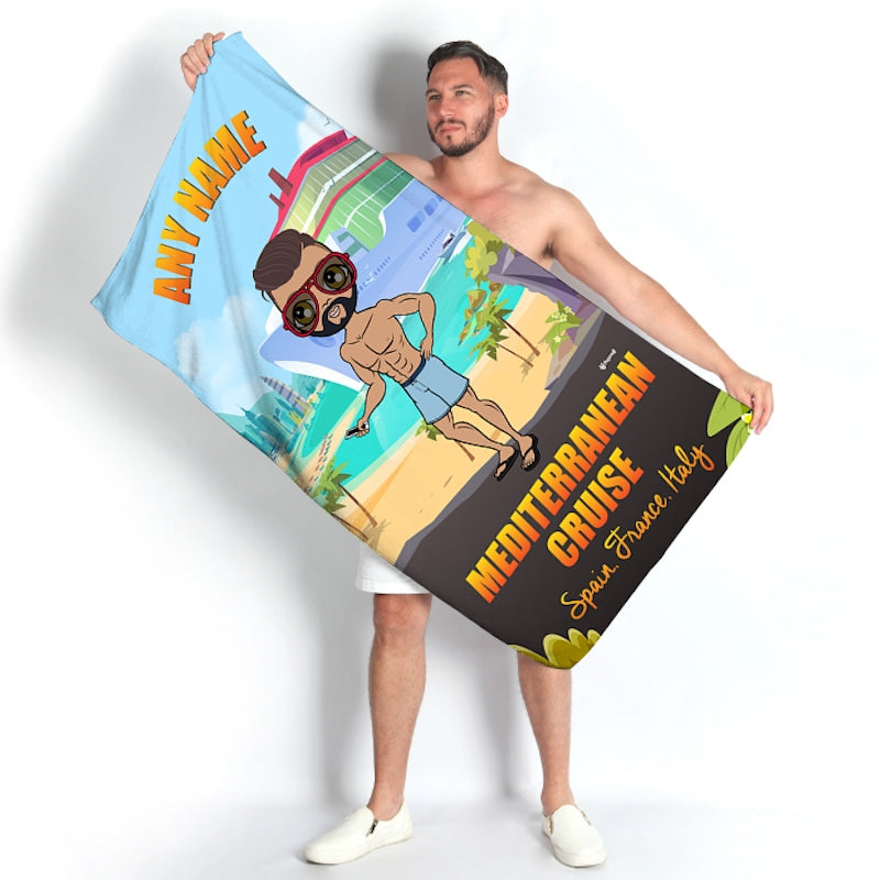 MrCB Mediterranean Cruise Beach Towel - Image 3